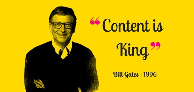 Content is King Bill Gates - تولید محتوا : یک مهارت پولساز بدون سرمایه